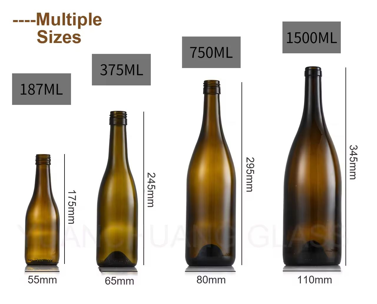 chai rượu màu đỏ tía