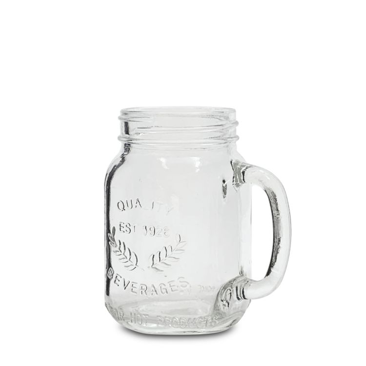 Bình thủy tinh Mason 375ml có quai