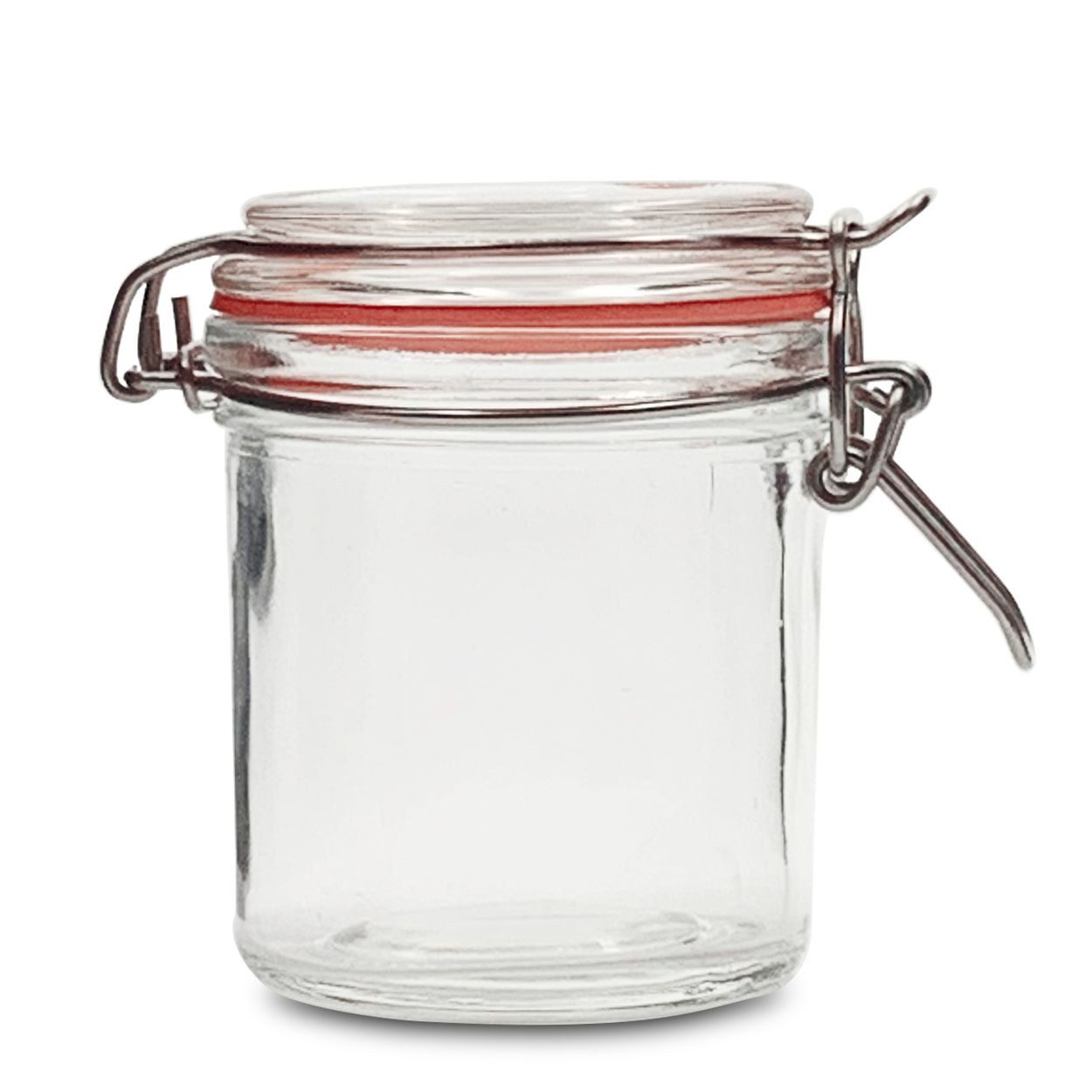 Hũ thủy tinh có nắp bản lề đựng cà phê, trà và đường